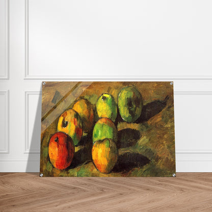 Still life with seven apples - Paul Cézanne Acrylic Print - 70x100 cm / 28x40″ inches
