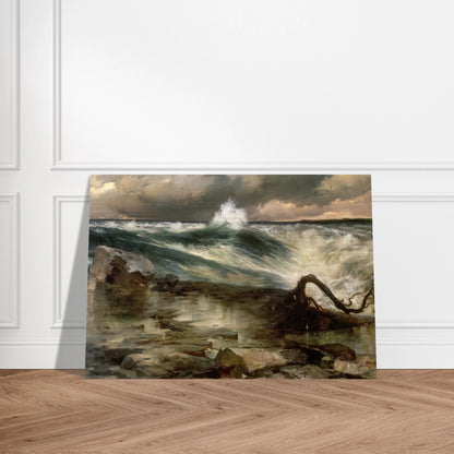 The Rapids Above Niagara - Thomas Moran Brushed Aluminum Print - 70x100 cm / 28x40 inches | Thomas Moran Aluminum Print | Thomas Moran Prints
