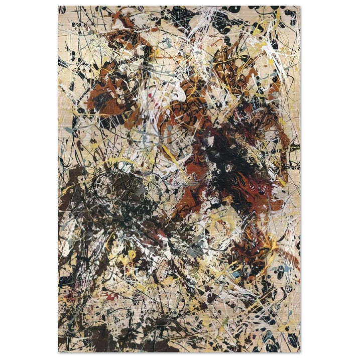 NUMBER 12 1949 - Jackson Pollock Brushed Aluminum Print - 70x100 cm / 28x40 inches | Jackson Pollock Aluminum Print | Jackson Pollock Prints