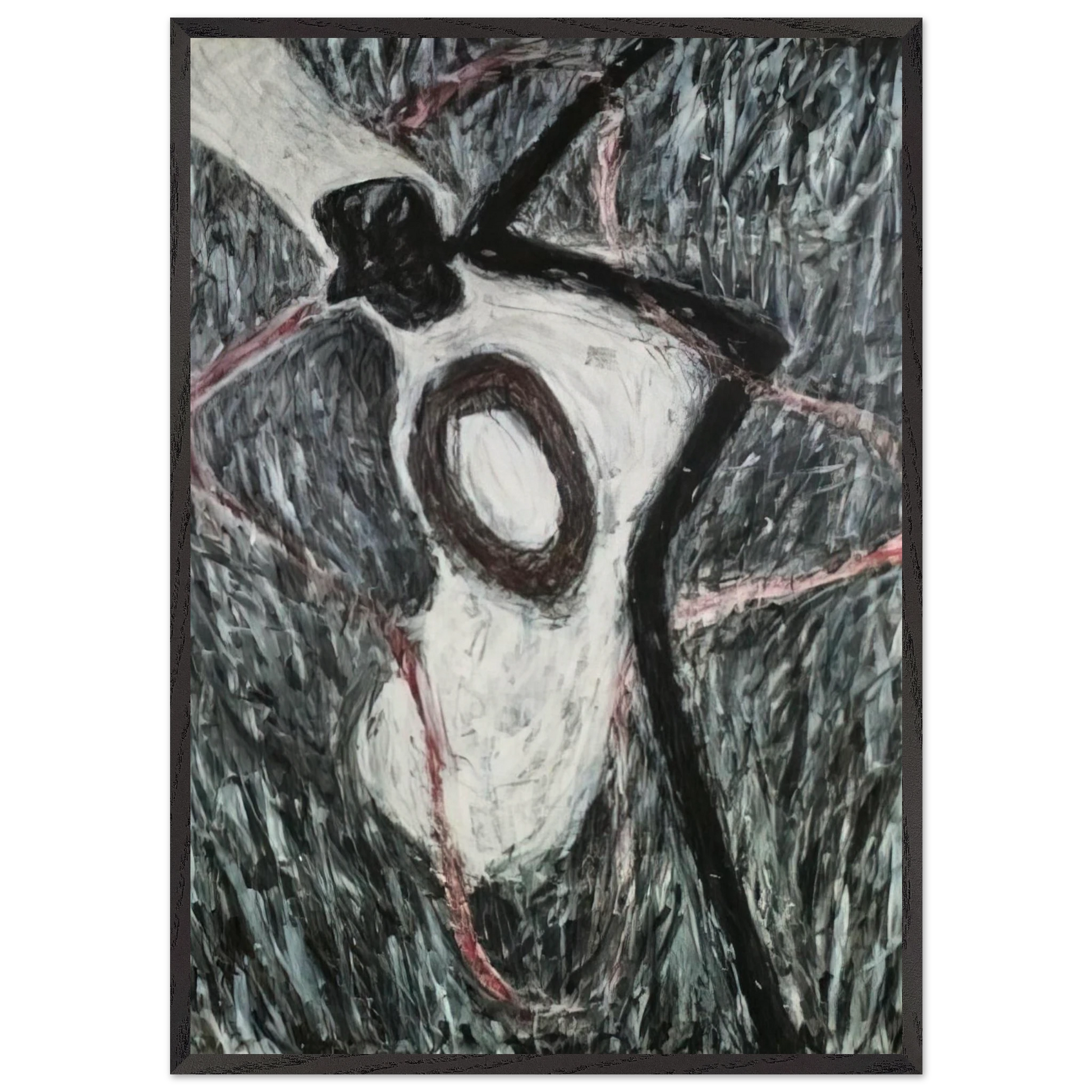 FEBRUARY 1981 - Susan Rothenberg Framed Art Print – Black Wooden Frame - Default Title - -Framed Art Print