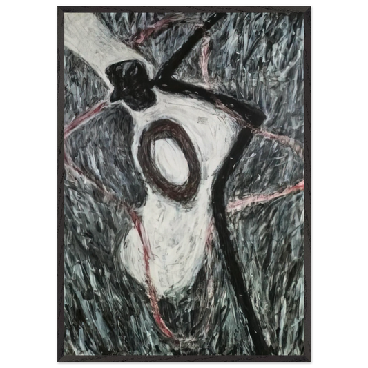 FEBRUARY 1981 - Susan Rothenberg Framed Art Print – Black Wooden Frame - Default Title - -Framed Art Print