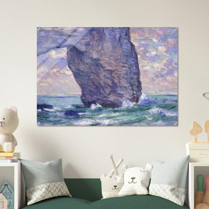 The Manneport, Seen from Below - claude monet Acrylic Print - 70x100 cm / 28x40″ inches