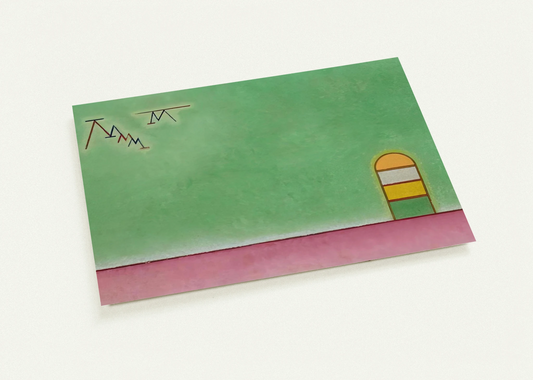 GREEN EMPTYNESS 1930 By Wassily Kandinsky Pack of 10 Post Cards | Wassily Kandinsky Post Cards | A6 (10.5 x 14.8 cm) - 4.1 x 5.8 inches