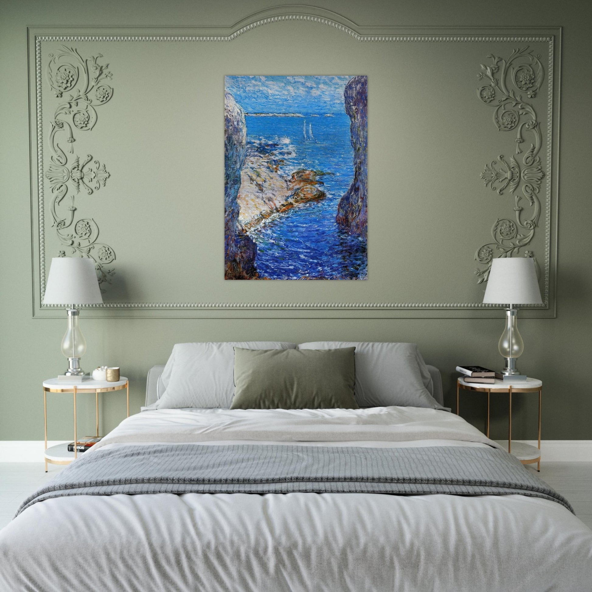 An Isles of Shoals Day - Childe Hassam Brushed Aluminum Print - 70x100 cm / 28x40 inches | Childe Hassam Aluminum Print | Childe Hassam Prints