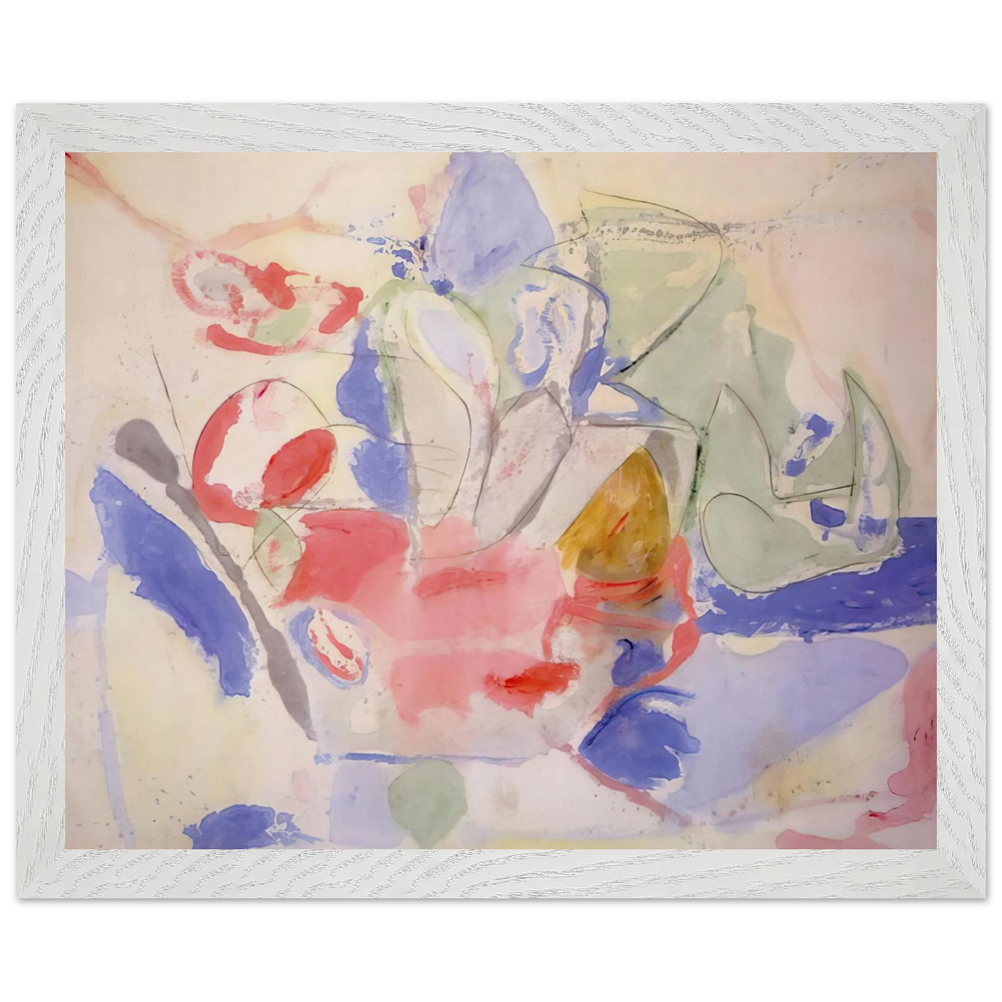 Helen Frankenthaler - Mountains and Sea - 1952 Wall art - 27x35 cm / 11x14 Inches - Fine Art Poster - -