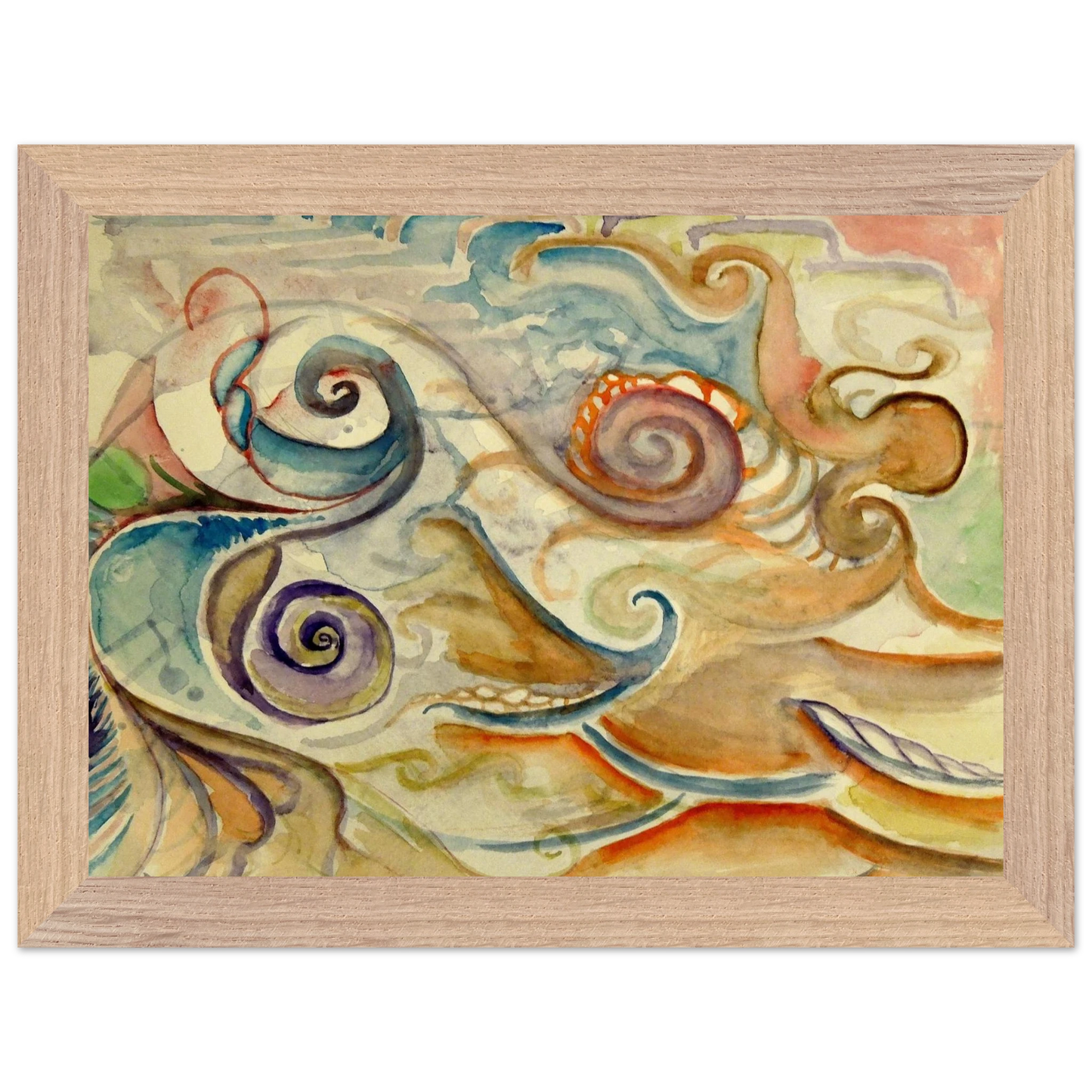 Walter Inglis Anderson - Walter Anderson Wall art - 60x90 cm / 24x36 Inches - Premium Wooden Framed Poster With Fine Art Paper - White frame