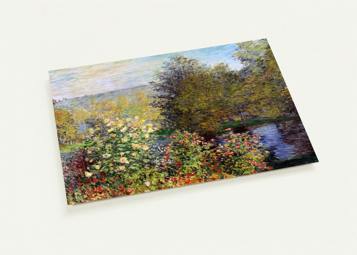 A Corner of the Garden at Montgeron By claude monet Pack of 10 Post Cards | claude monet Post Cards | A6 (10.5 x 14.8 cm) - 4.1 x 5.8 inches