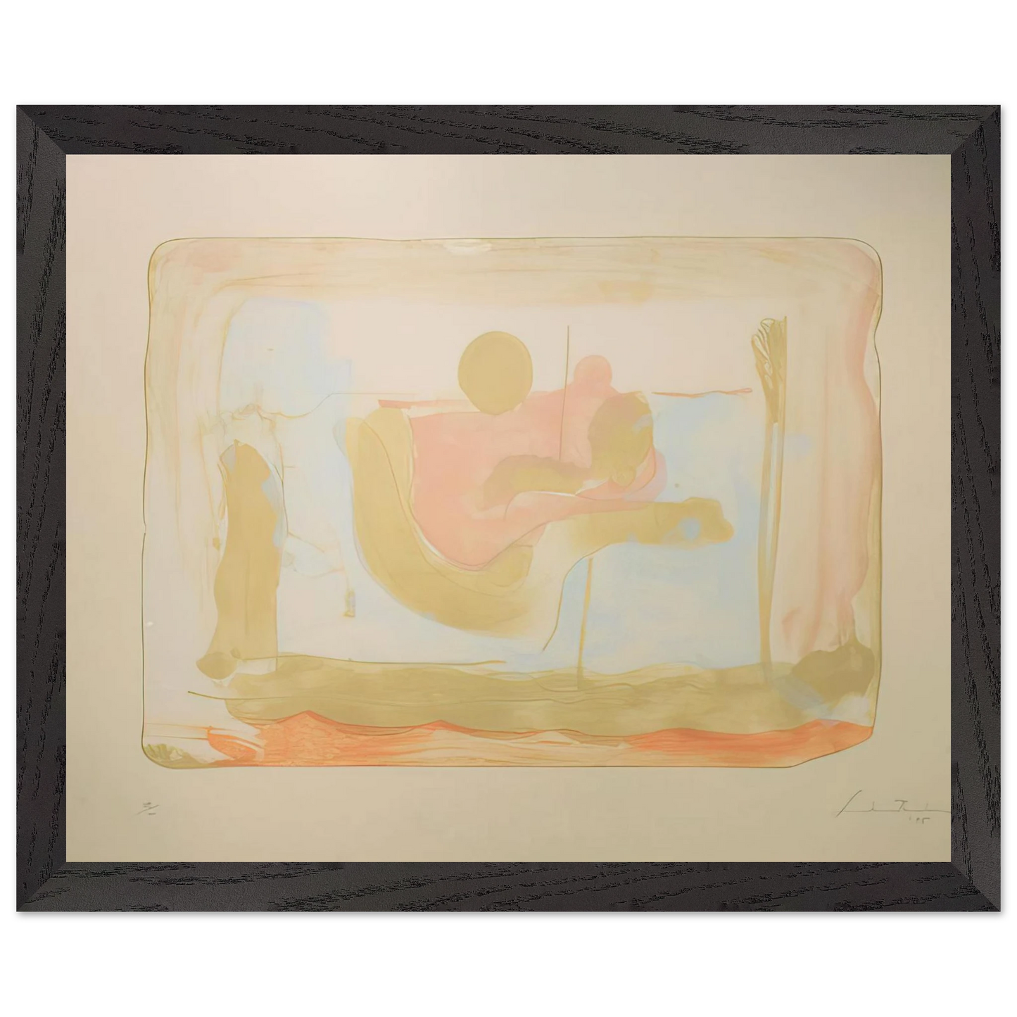 Helen Frankenthaler - Reflections I - 1995 Wall art - A2 (42 x 59.4  cm) - Fine Art Poster - -