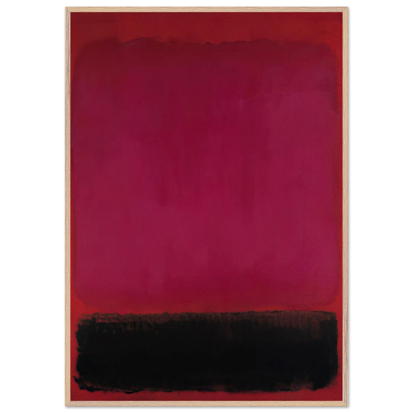 Helen Frankenthaler - Untitled - 1967 Wall art - 27x35 cm / 11x14 inches - Premium Wooden Framed Poster With Fine Art Paper - Wood frame