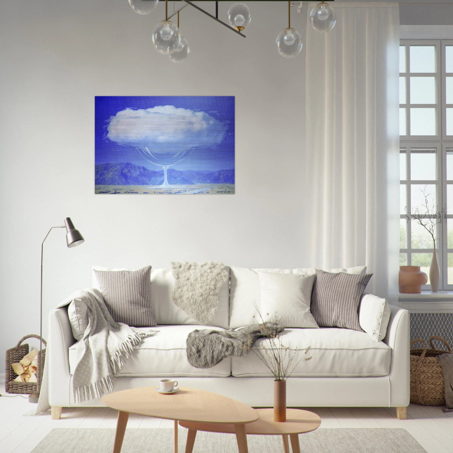 THE HEARTSTRINGS 1960 - Rene Magritte Brushed Aluminum Print - 70x100 cm / 28x40 inches | Rene Magritte Aluminum Print | Rene Magritte Prints