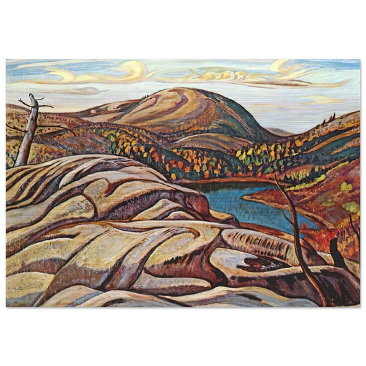 Nellie Lake - 1933 - A.Y. Jackson Brushed Aluminum Print - 70x100 cm / 28x40 inches | A.Y. Jackson Aluminum Print | A.Y. Jackson Prints