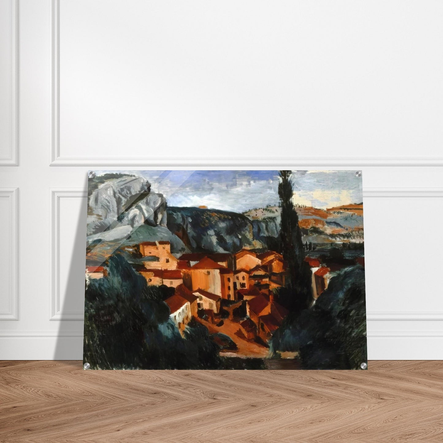A VILLAGE - Andre Derain Acrylic Print - 70x100 cm / 28x40″ inches | Andre Derain Wall Art | Andre Derain Prints