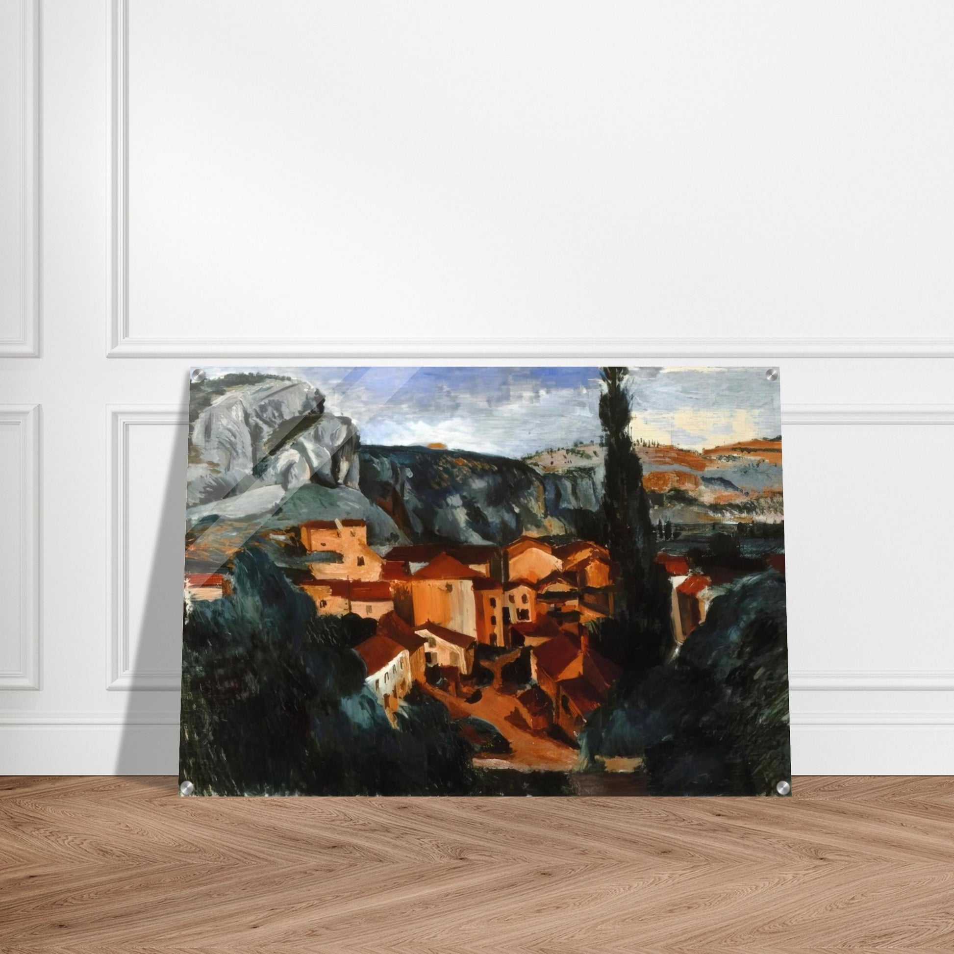 A VILLAGE - Andre Derain Acrylic Print - 70x100 cm / 28x40″ inches | Andre Derain Wall Art | Andre Derain Prints