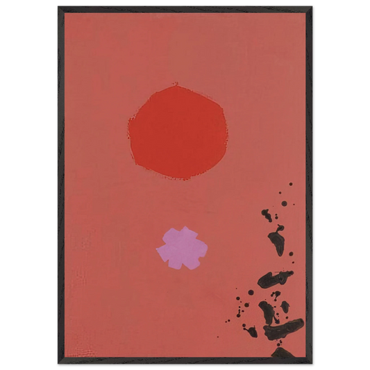 Orange and Lavender No 72 - 1970 - Adolph Gottlieb Framed Art Print – Black Wooden Frame - Default Title - -Framed Art Print