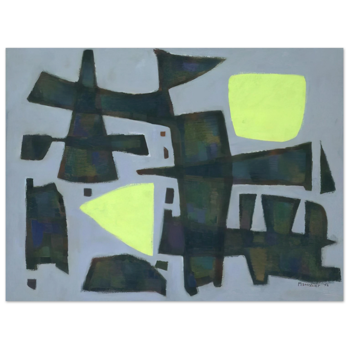 Alfred Manessier - -12Â° - 1956  75x100 cm / 30x40inches Fine Art Poster