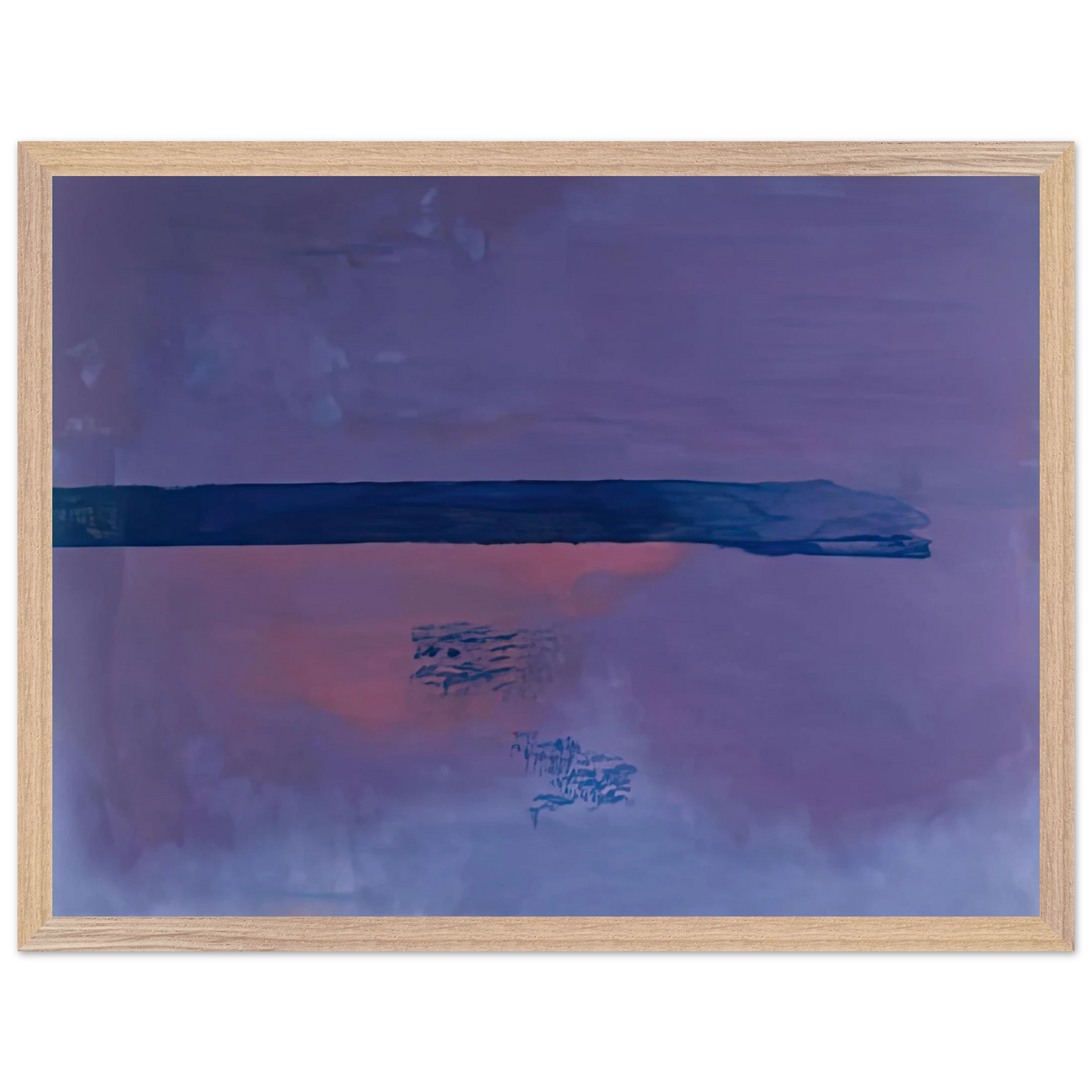 Helen Frankenthaler - Ebbing, 2002- Wall Art - 21x29.7 cm / 8x12" - Premium Wooden Framed Poster With Fine Art Paper - White frame