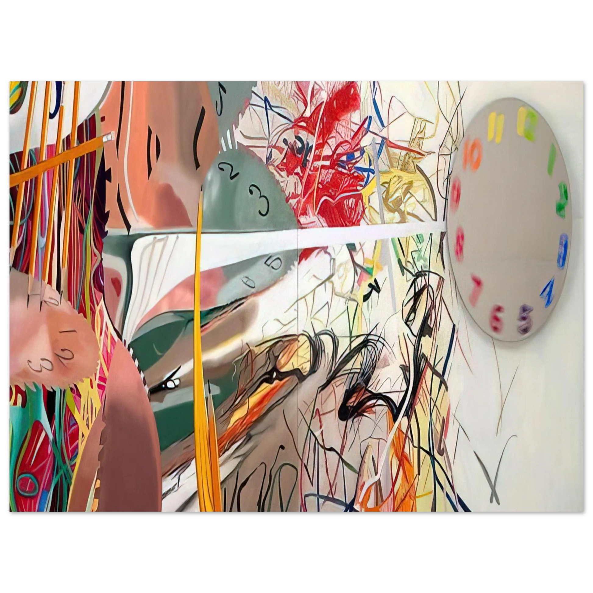 James Rosenquist - Time Stops the Face Continues Fine Art Poster - Default Title