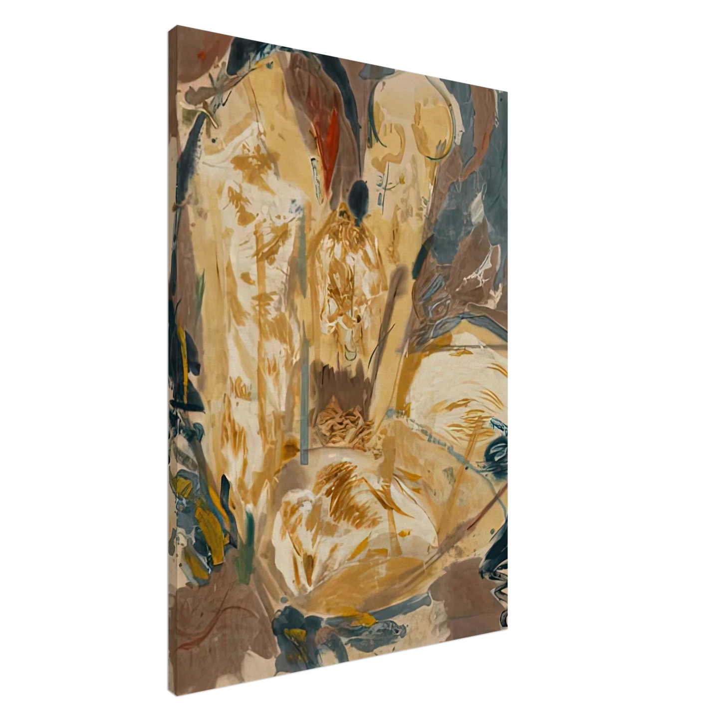 Helen Frankenthaler - Giralda, 1956- Wall Art - 60x80 cm / 24x32 inches - Premium Wooden Framed Poster With Fine Art Paper - Black frame