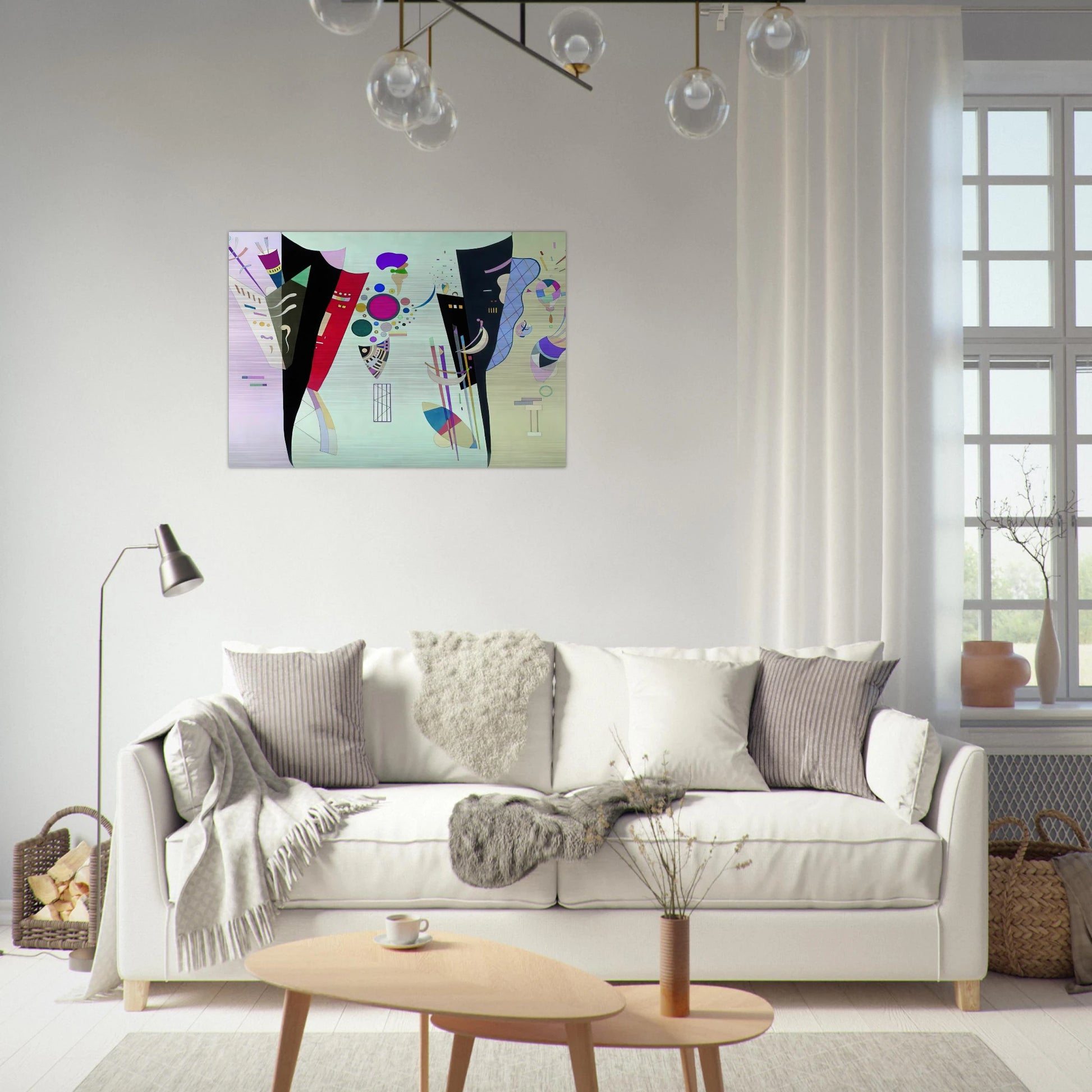 RECIPROCAL ACCORDS 1942 - Wassily Kandinsky Brushed Aluminum Print - 70x100 cm / 28x40 inches | Wassily Kandinsky Aluminum Print | Wassily Kandinsky Prints