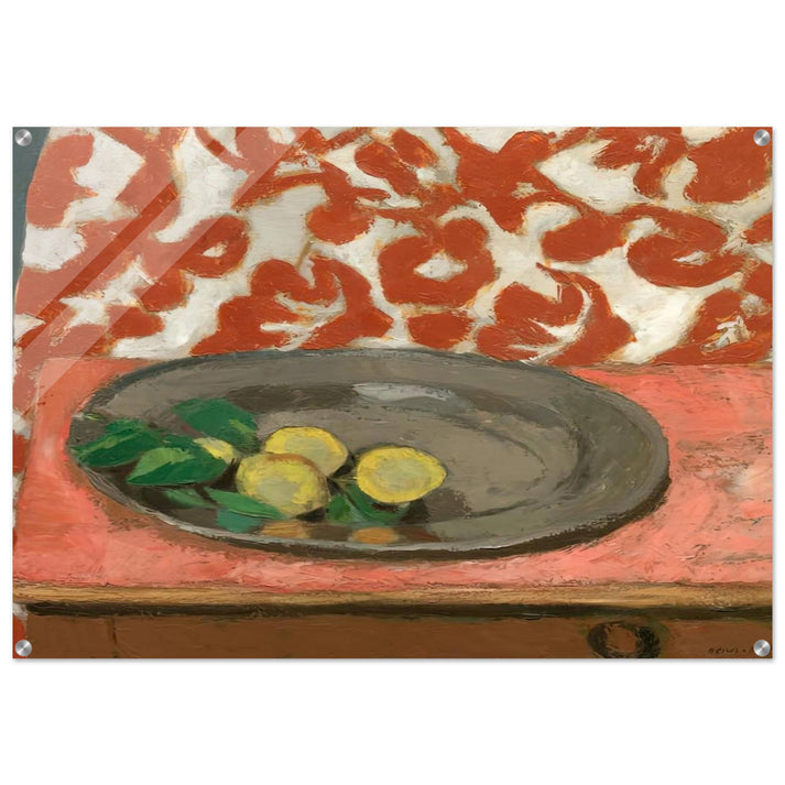 LEMONS ON A PEWTER PLATE 1929 - Henri Matisse Acrylic Print - 70x100 cm / 28x40″ inches