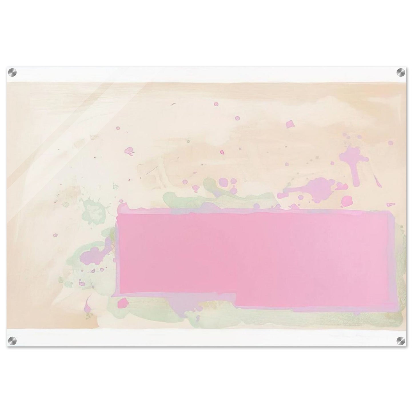 Orange-Pink-Green - 1971 - John Hoyland Acrylic Print - 70x100 cm / 28x40″ inches | John Hoyland Wall Art | John Hoyland Prints