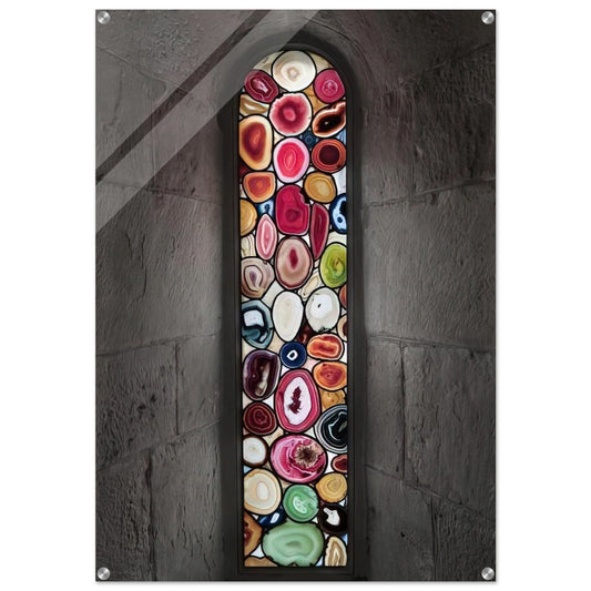 AHATFENSTER 2009 2 - Sigmar Polke Acrylic Print - 70x100 cm / 28x40″ inches