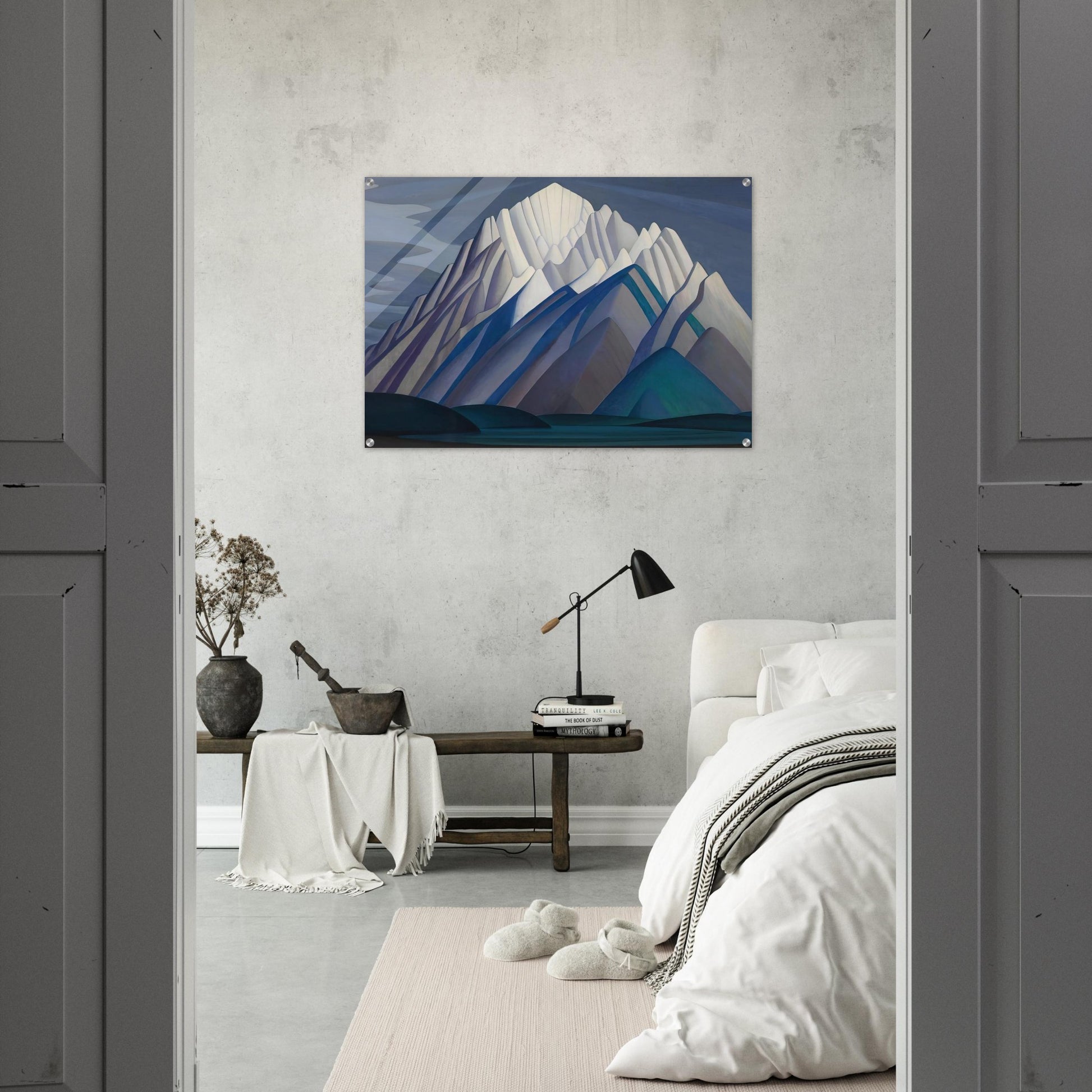 Mountain Forms - 1926 - Lawren Harris Acrylic Print - 70x100 cm / 28x40″ inches | Lawren Harris Wall Art | Lawren Harris Prints