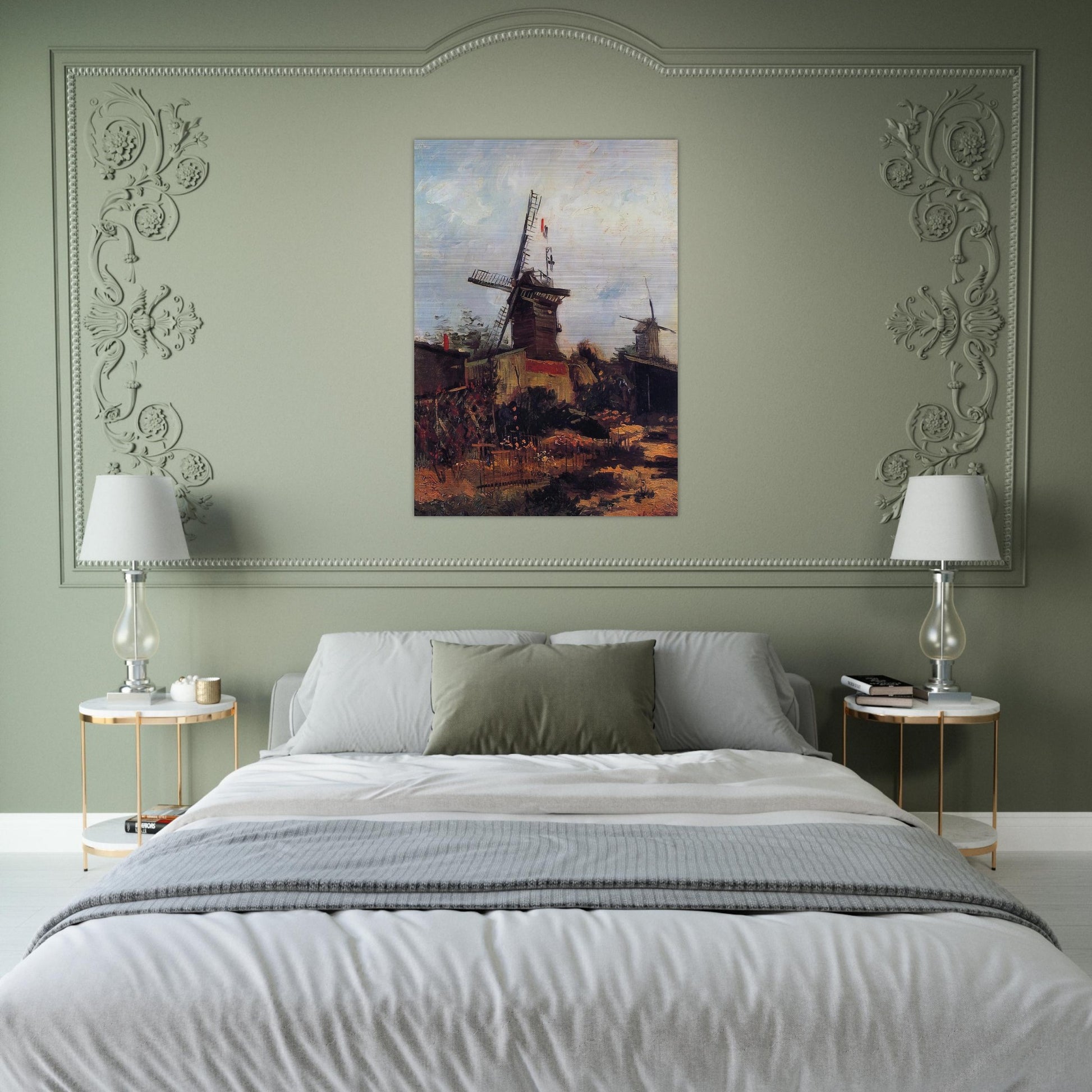 The Mill of Blute End - Vincent van Gogh Brushed Aluminum Print - 70x100 cm / 28x40 inches | Vincent van Gogh Aluminum Print | Vincent van Gogh Prints