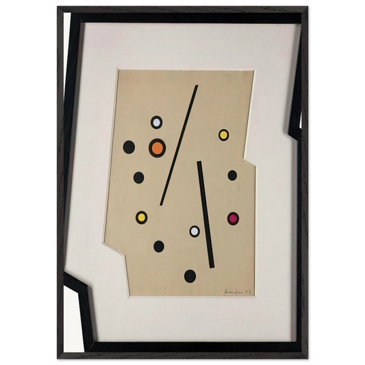 Forme Madi - 1958 - Carmelo Arden Quin Framed Art Print – Black Wooden Frame - Default Title - -Framed Art Print