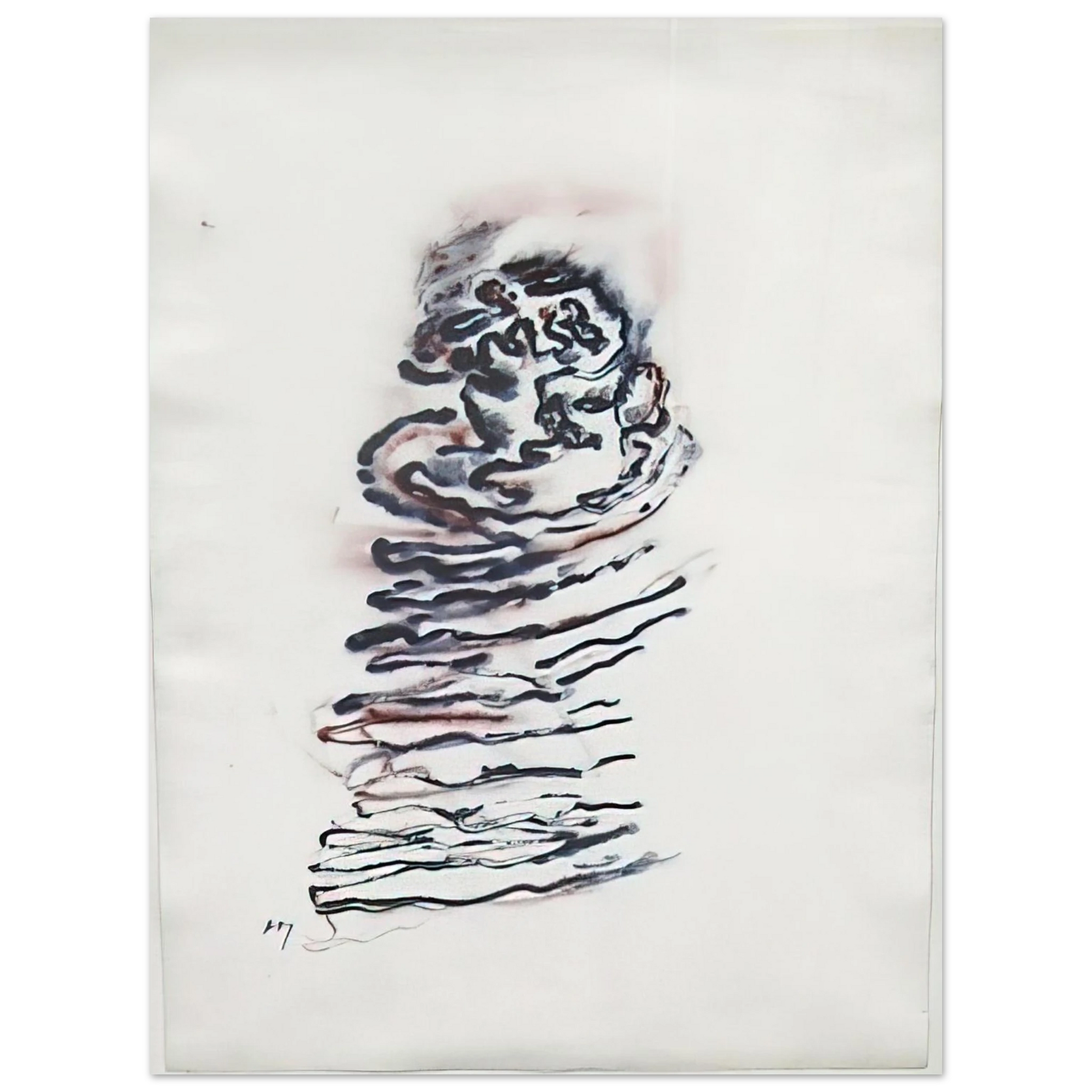 Henri Michaux - Untitled - 1970 Fine Art Poster - Default Title