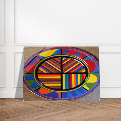 Lines in Four Directions - Sol LeWitt Acrylic Print - 70x100 cm / 28x40″ inches | Sol LeWitt Wall Art | Sol LeWitt Prints