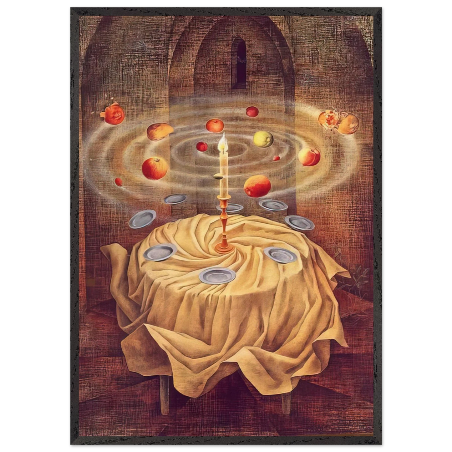 STILL LIFE RESLICITANDO 1963 - Remedios Varo Framed Art Print – Black Wooden Frame - Default Title - -Framed Art Print