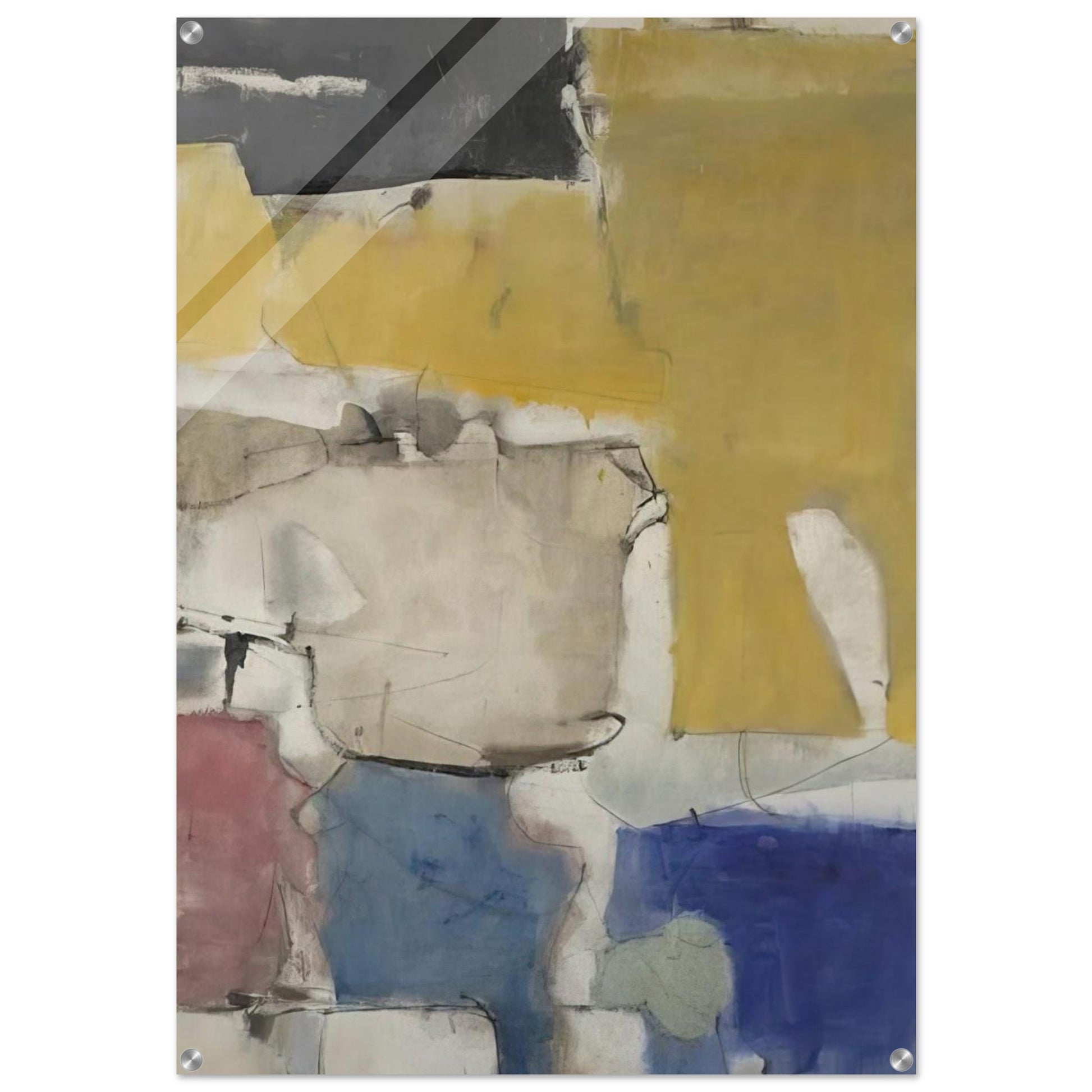 Albuquerque #9 - Richard Diebenkorn Acrylic Print - 70x100 cm / 28x40″ inches | Richard Diebenkorn Wall Art | Richard Diebenkorn Prints