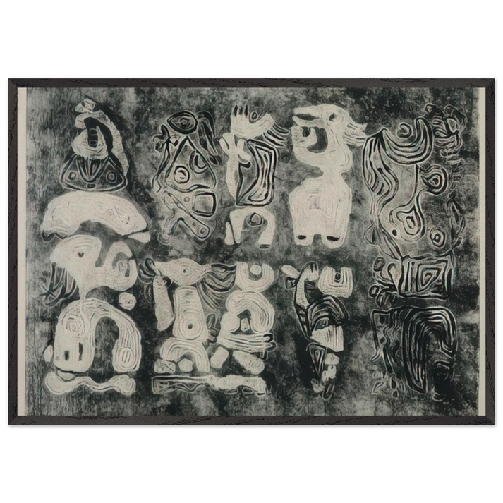 Gilgamesh - Karl Otto Gotz 70x100 cm / 28x40 inches Framed Art Print – Black Wooden Frame