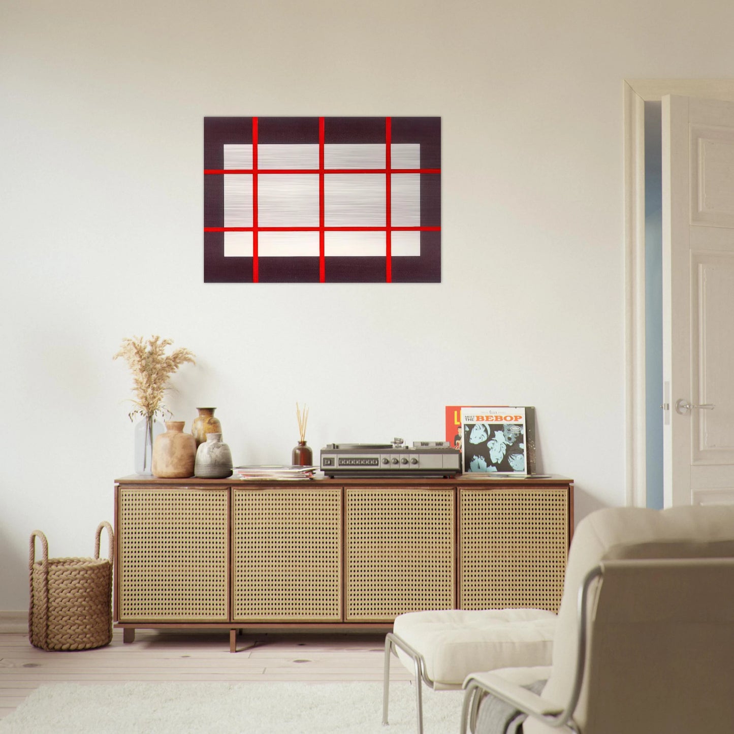 Untitled from Artists Against Torture Portfolio - 1993 - Donald Judd Brushed Aluminum Print - 70x100 cm / 28x40 inches | Donald Judd Aluminum Print | Donald Judd Prints