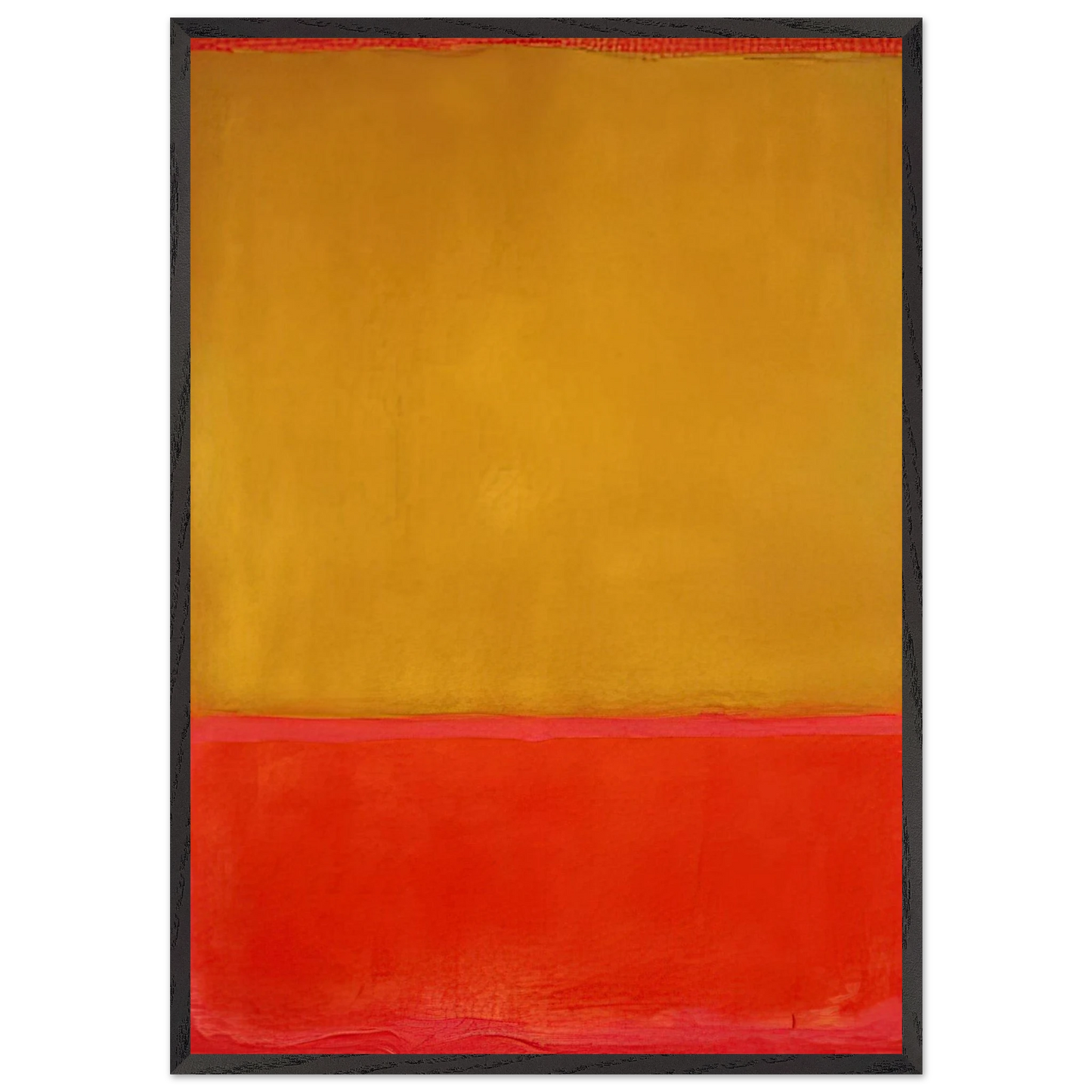 Ochre and Red on Red - 1954 - Mark Rothko Framed Art Print – Black Wooden Frame - Default Title - -Framed Art Print