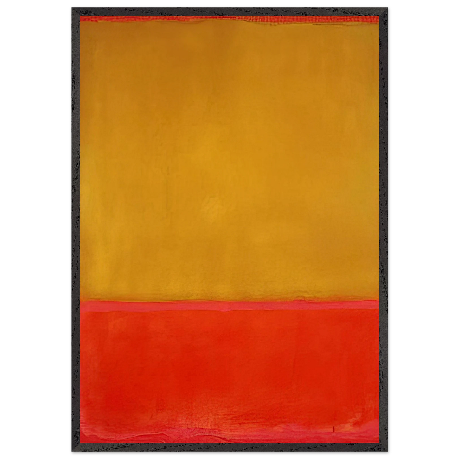 Ochre and Red on Red - 1954 - Mark Rothko Framed Art Print – Black Wooden Frame - Default Title - -Framed Art Print