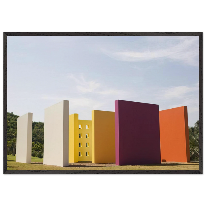 Magic Square 5 De Luxe - 1977 - Helio Oiticica 70x100 cm / 28x40 inches Framed Art Print – Black Wooden Frame