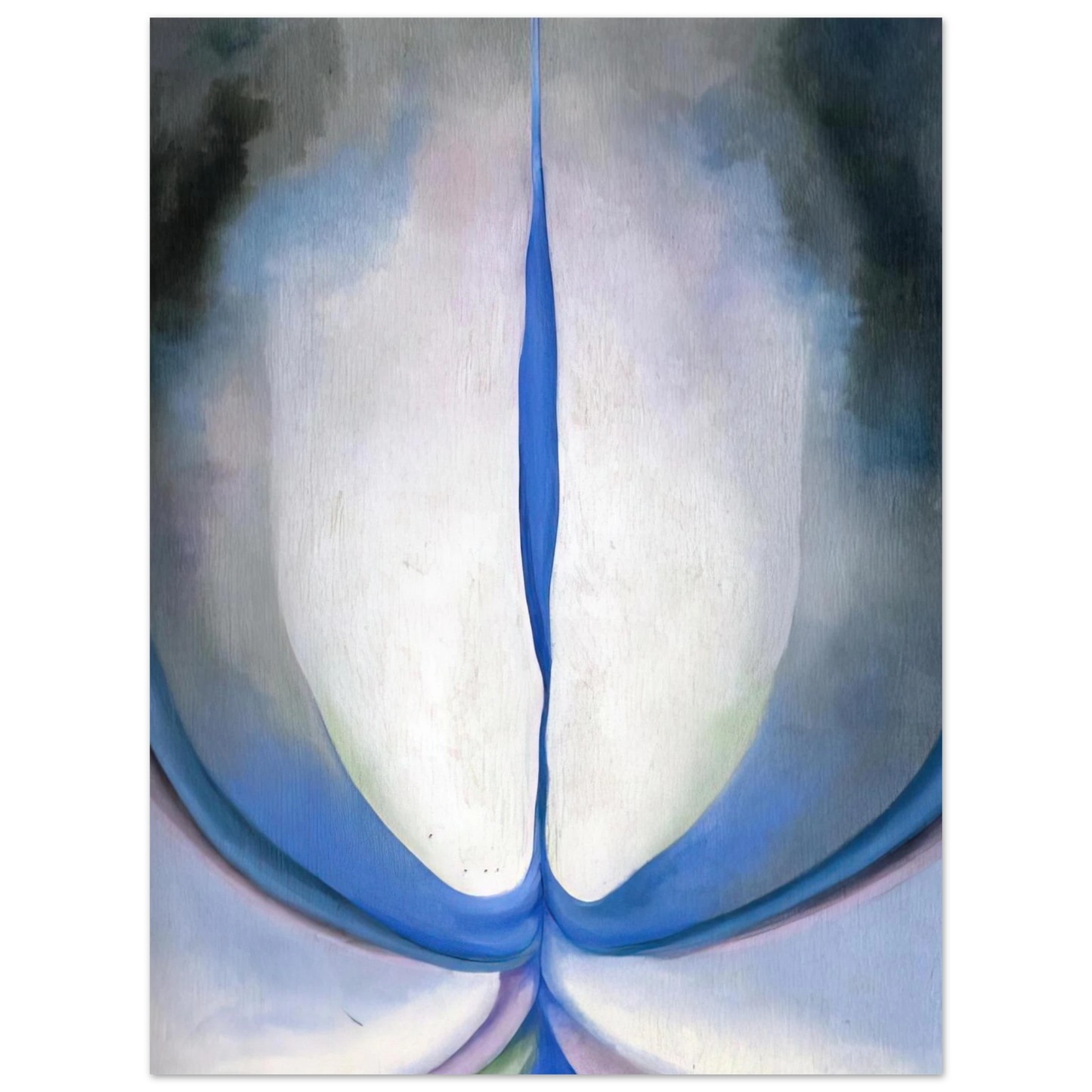 Georgia O'Keeffe - Blue Line Fine Art Poster - 13x18 cm / 5x7 inches