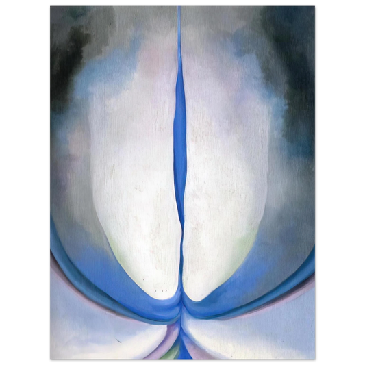 Georgia O'Keeffe - Blue Line Fine Art Poster - 13x18 cm / 5x7 inches