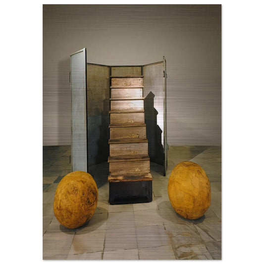 NO EXIT 1989 - Louise Bourgeois Brushed Aluminum Print - 70x100 cm / 28x40 inches | Louise Bourgeois Aluminum Print | Louise Bourgeois Prints