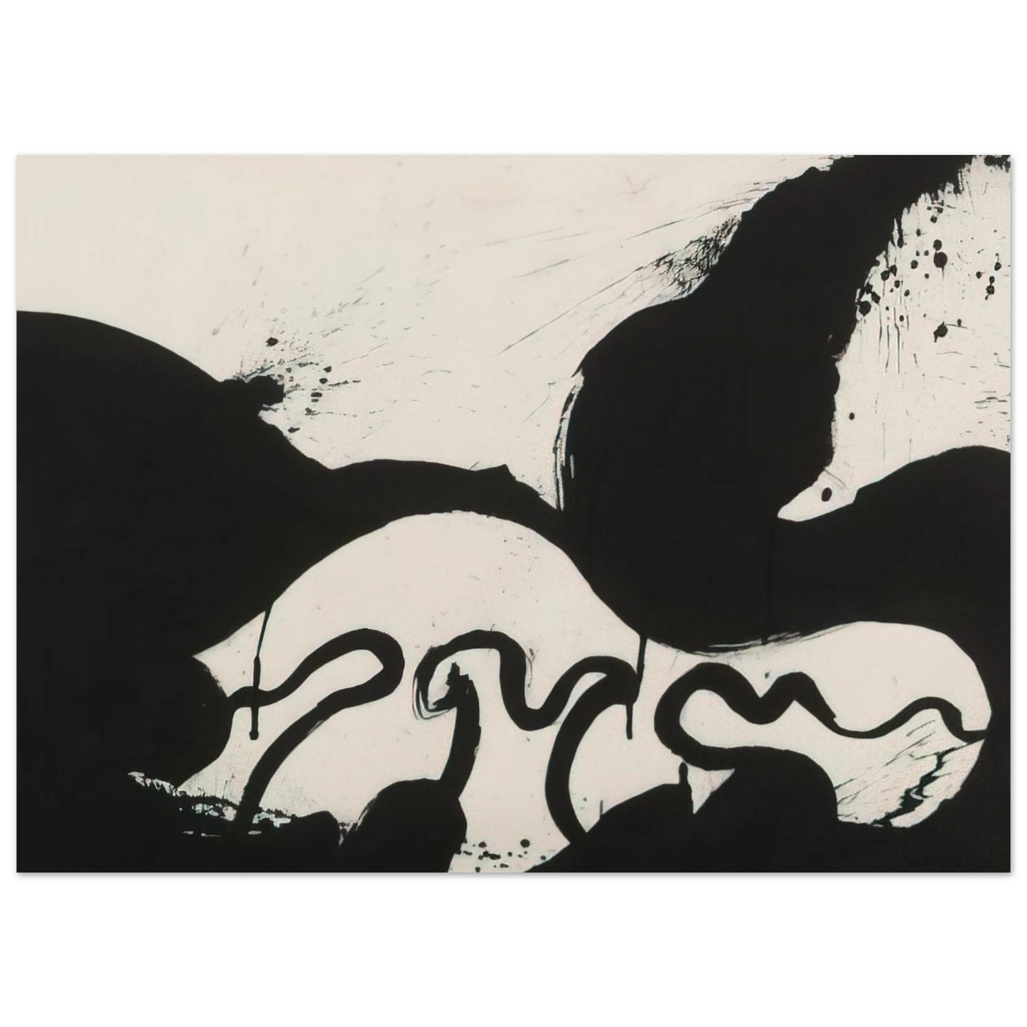Helen Frankenthaler - Untitled - 1973 Wall art - 30x45 cm / 12x18 inches - Premium Wooden Framed Poster With Fine Art Paper - White frame