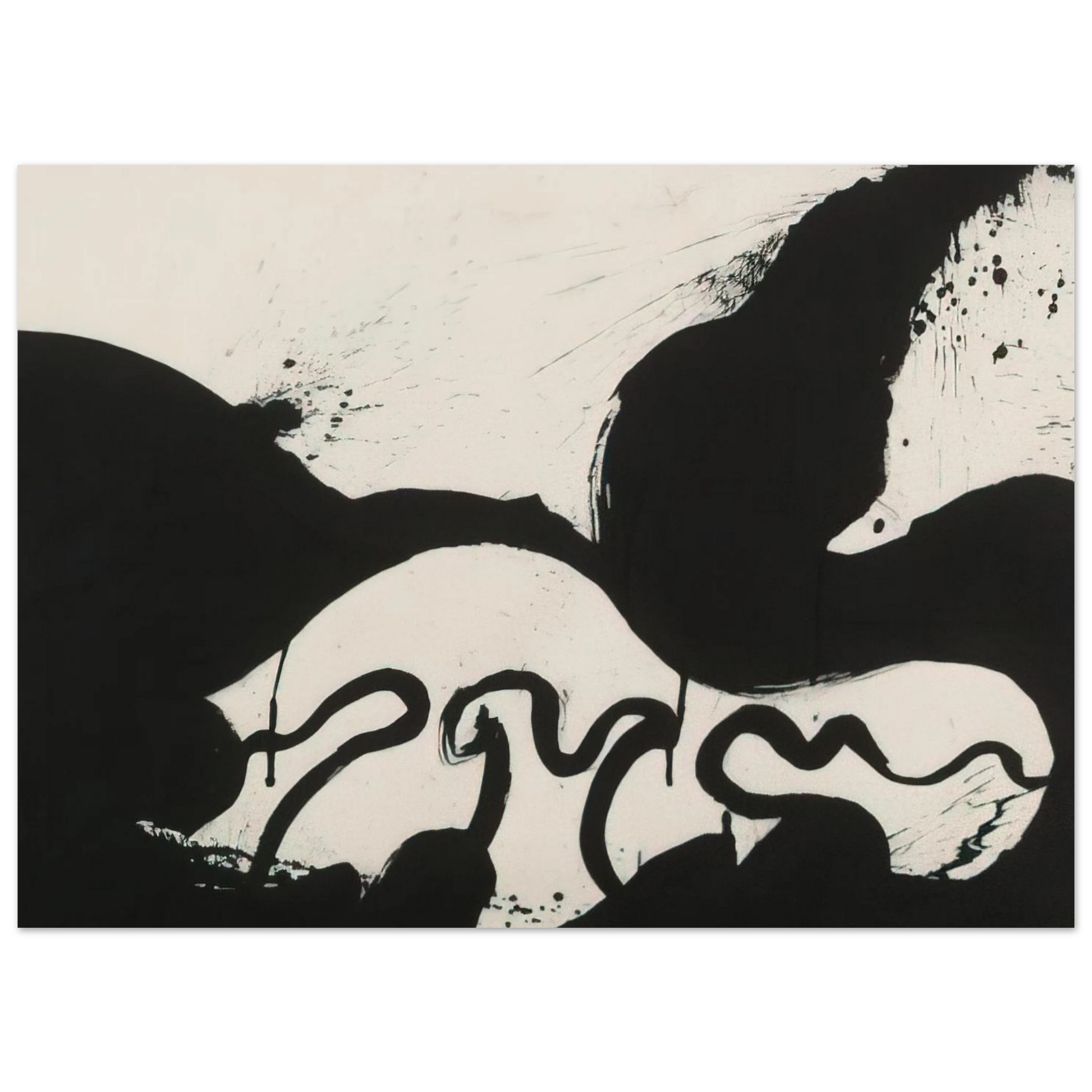 Helen Frankenthaler - Untitled - 1973 Wall art - 30x45 cm / 12x18 inches - Premium Wooden Framed Poster With Fine Art Paper - White frame