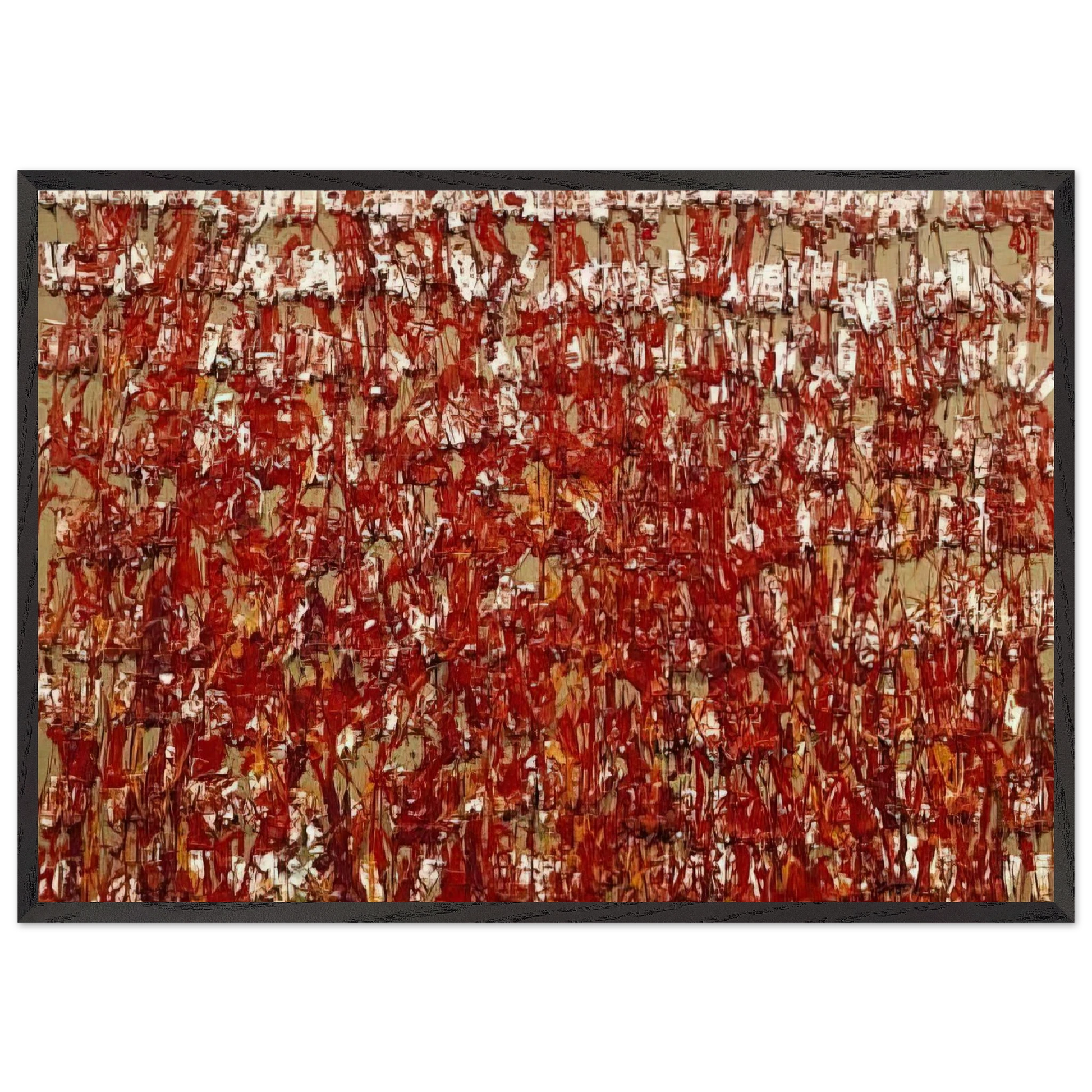 Red Tubes of Paint - 1980 - Arman Framed Art Print – Black Wooden Frame - Default Title - -Framed Art Print