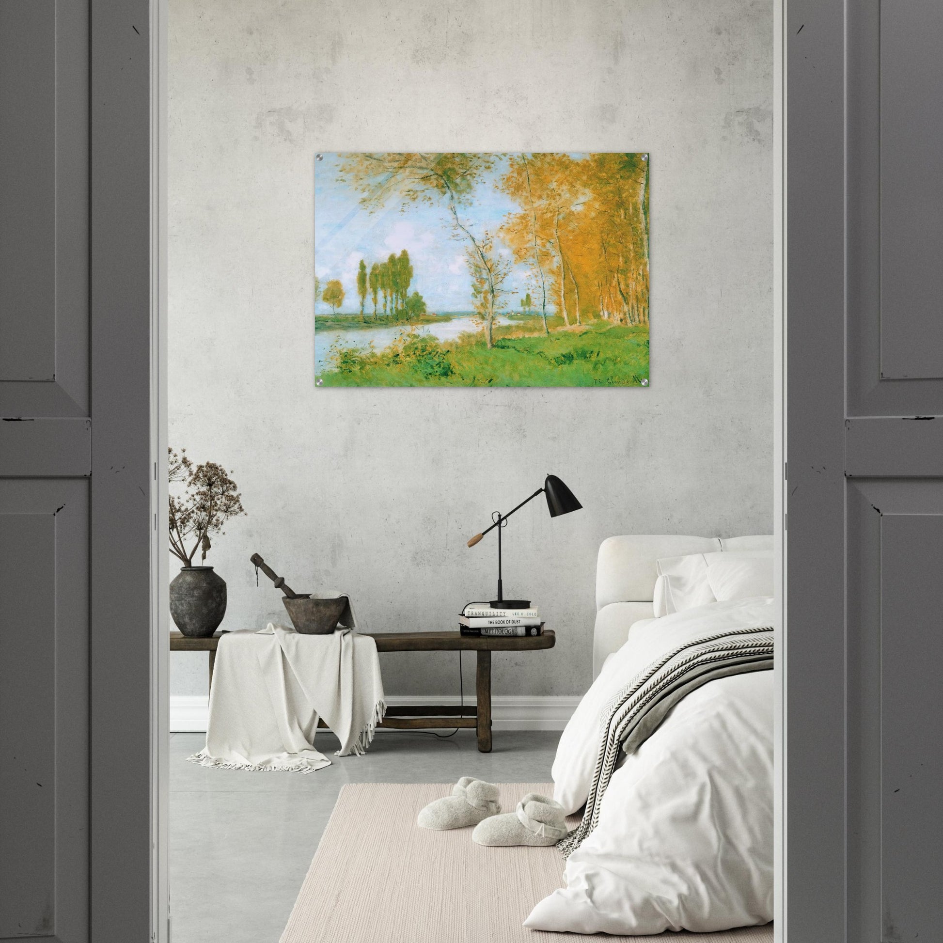 The Spring in Argentuil - claude monet Acrylic Print - 70x100 cm / 28x40″ inches