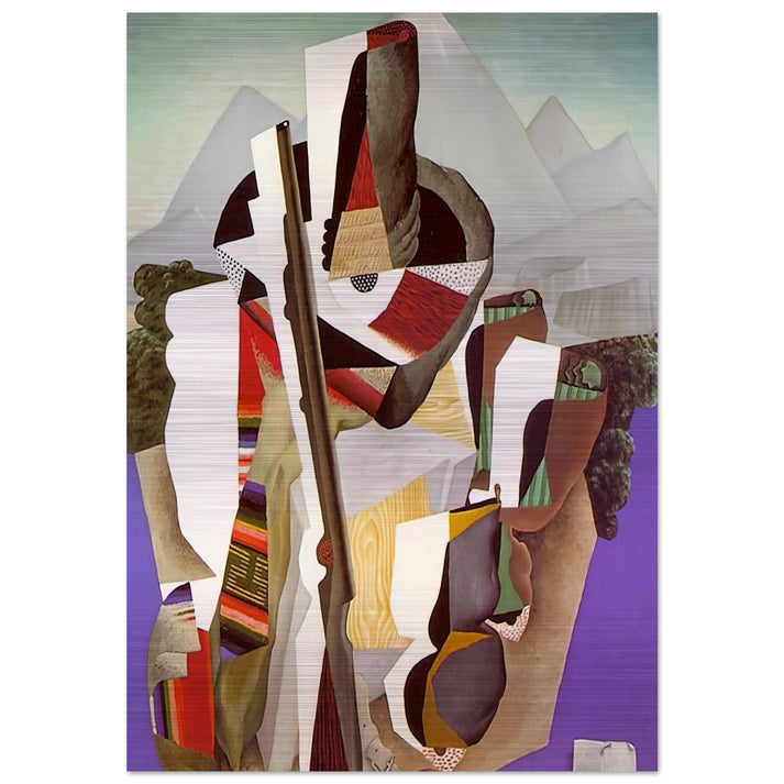 ZAPATISTA LANDSCAPE THE GUERRILLA 1915 - Diego Rivera Brushed Aluminum Print - 70x100 cm / 28x40 inches | Diego Rivera Aluminum Print | Diego Rivera Prints