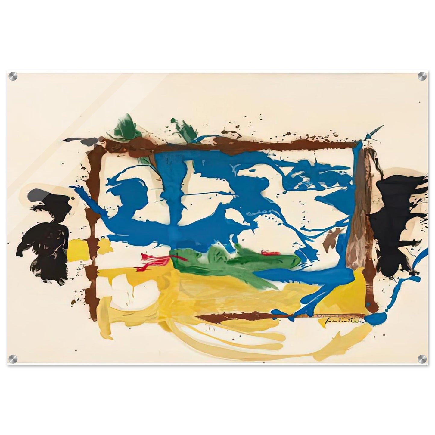 Swan Lake I, 1961- - Helen Frankenthaler Acrylic Print - 70x100 cm / 28x40″ inches | Helen Frankenthaler Wall Art | Helen Frankenthaler Prints