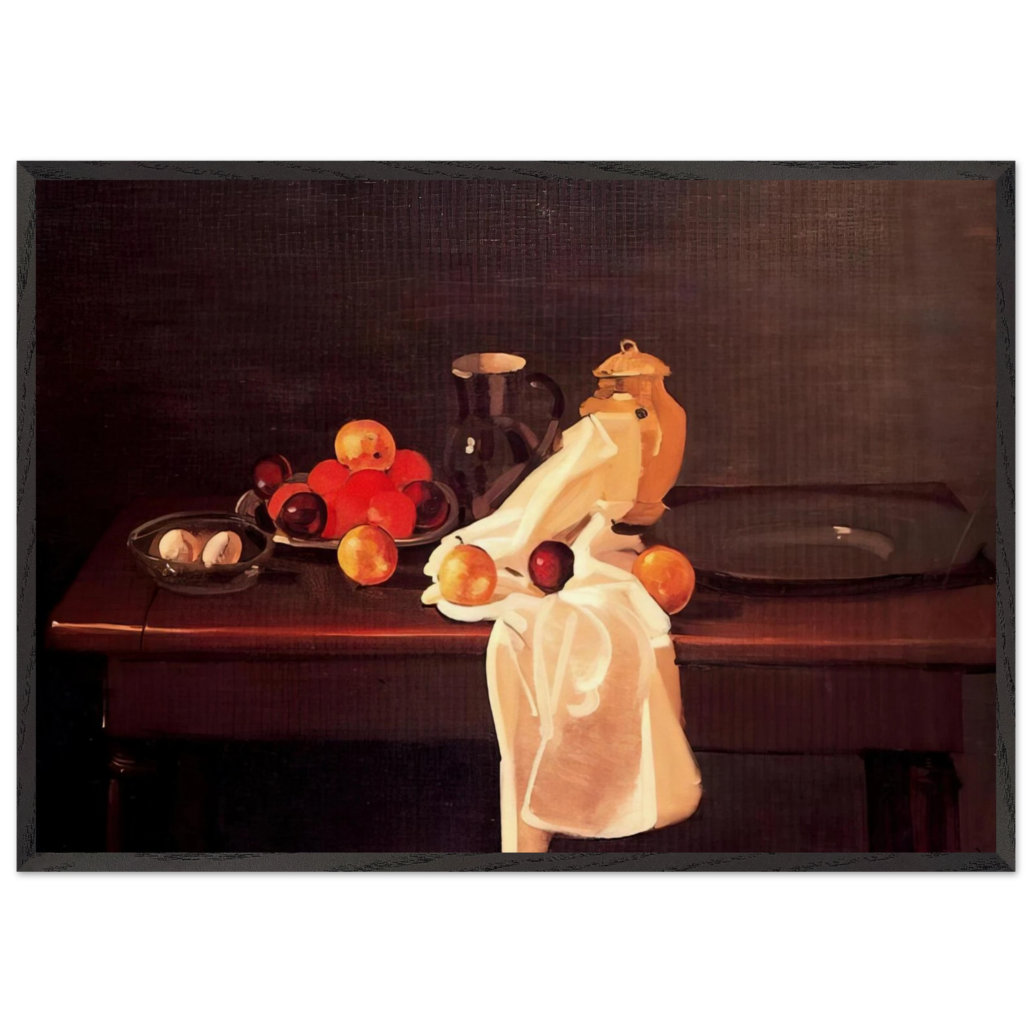 STILL LIFE WITH ORANGES 1931 - Andre Derain Framed Art Print – Black Wooden Frame - Default Title - -Framed Art Print