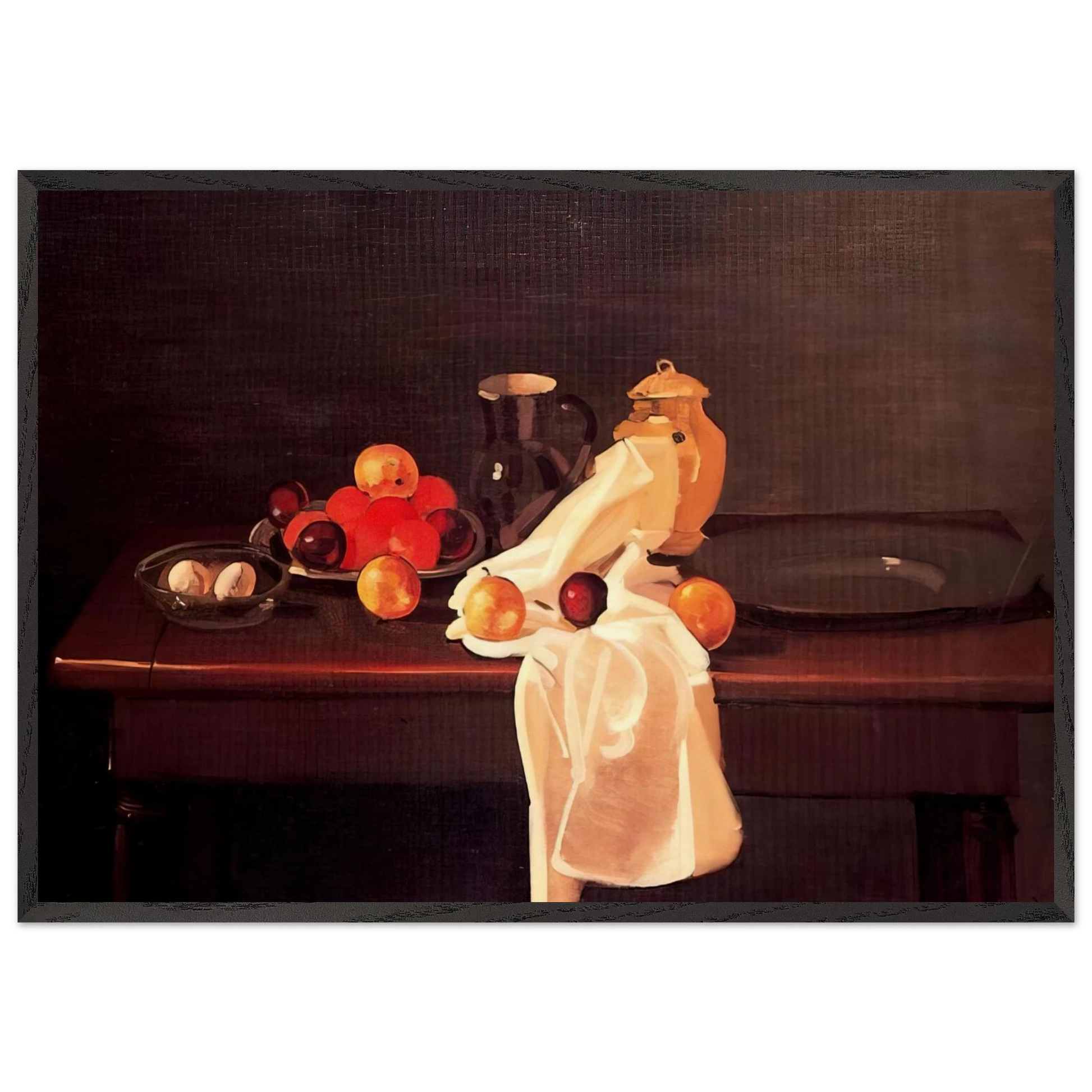 STILL LIFE WITH ORANGES 1931 - Andre Derain Framed Art Print – Black Wooden Frame - Default Title - -Framed Art Print