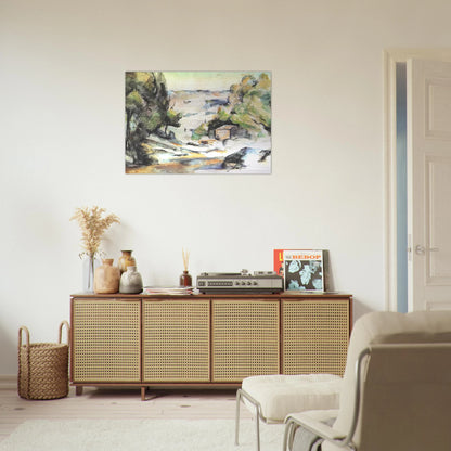 Landscape in the Provence - Paul Cézanne Brushed Aluminum Print - 70x100 cm / 28x40 inches | Paul Cézanne Aluminum Print | Paul Cézanne Prints